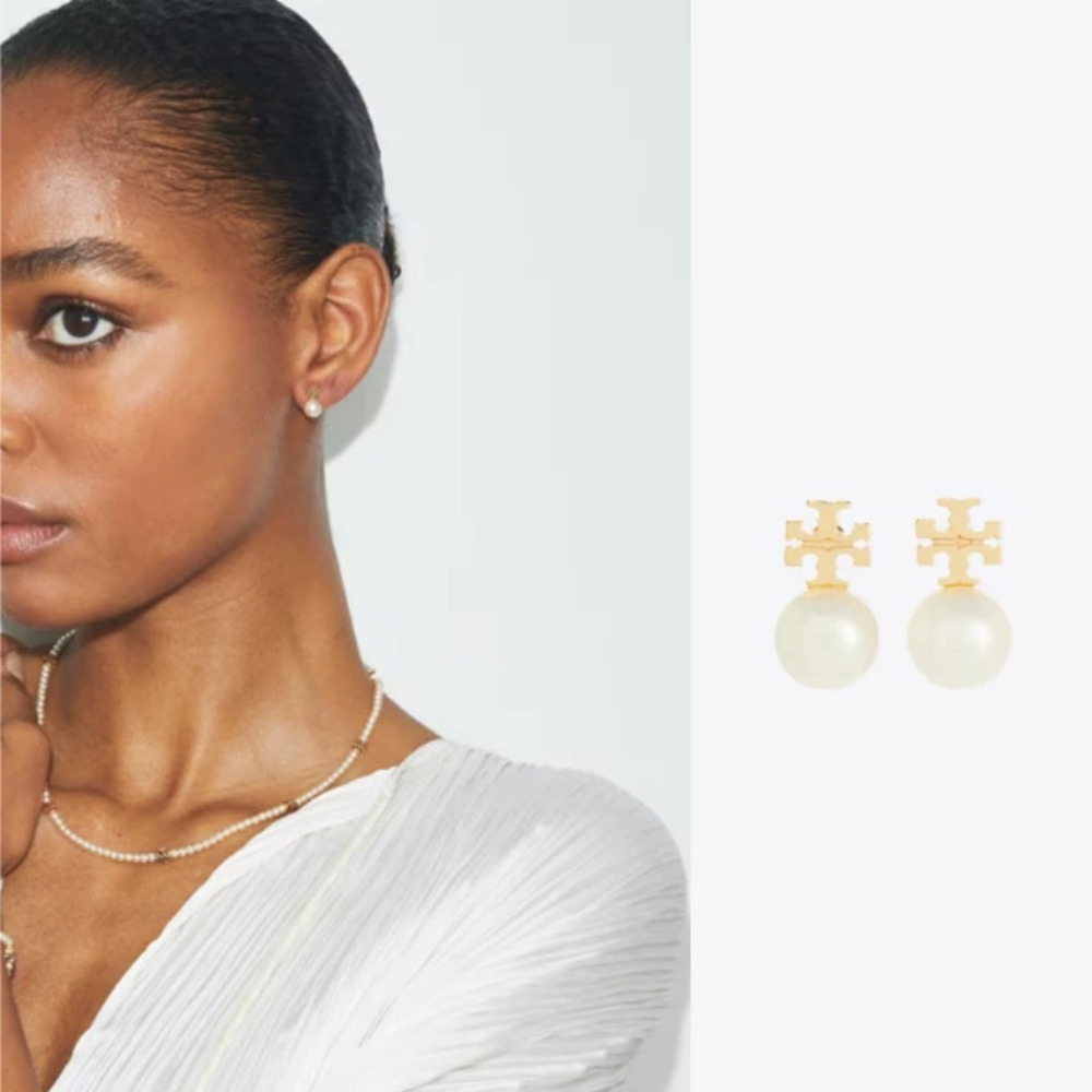 Tory Burch Baroque Freshwater Pearl Earrings